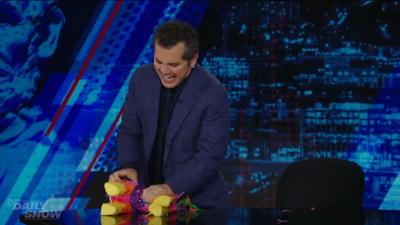 John Leguizamo smashes piñata on Daily Show after admitting Trump is winning over Latino voters
