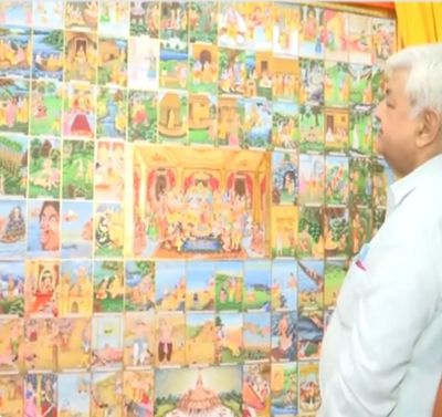 VHP President unveils painting combining 108 depictions of Ramcharitmanas