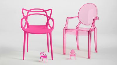 Barbie and Kartell’s pink chairs are fit for dreamhouses large and small