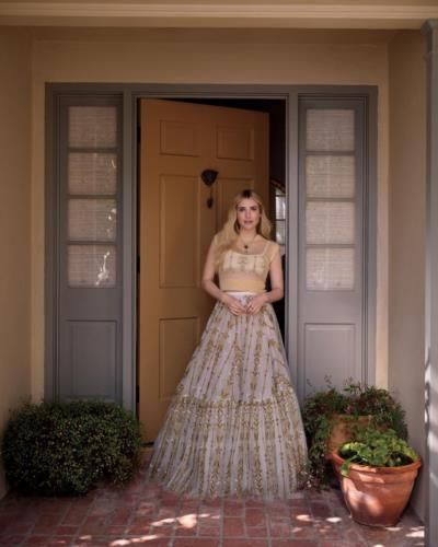 Emma Roberts Radiates Elegance And Charm In Stunning Dress