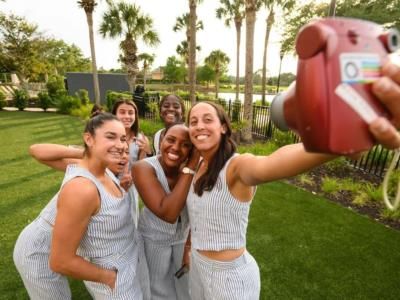 Capturing Memories: Madison Keys And Friends In Matching Outfits