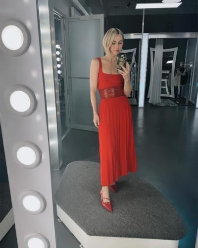 Julianne Hough Radiates Passion And Confidence In Fiery Red Outfit