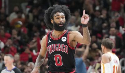 Coby White shows love to fans after Bulls’ Play-In win over Hawks