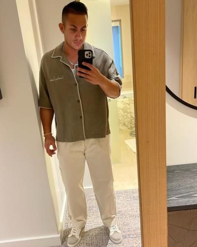 Miguel Amaya's Impeccable Style Shines In Mirror Selfie