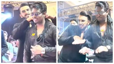 Ranveer Singh helps Atlee get his swag on as they take over the dance floor at Shankar's daughter's wedding - WATCH