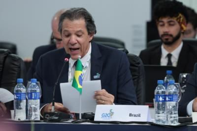 Brazil's Finance Chief Comments On G20 Economies Adjusting