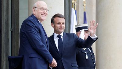Macron hosts Lebanese PM as Israeli strike on Iran further shakes Middle East
