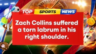 Spurs Center Zach Collins Suffers Torn Labrum, Requires Surgery