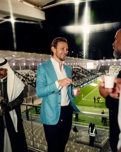 Ivan Rakitic Radiates Timeless Elegance In Stadium Photoshoot