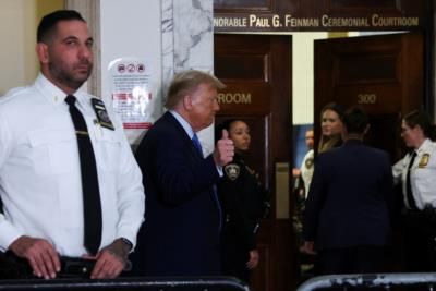 Donald Trump Appears In Manhattan Courtroom With Lawyer