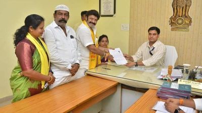 Balakrishna files nomination in Hindupur, seeks re-election for the third time from the constituency