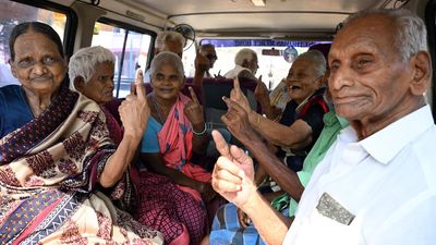 First-time voters and senior citizens in Tiruchi vote
