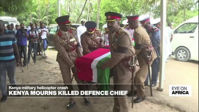 Kenya mourns military chief and officers killed in helicopter crash