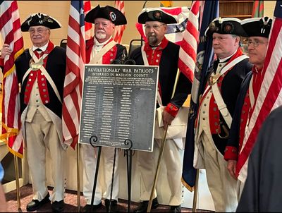 Madison County historians, community members gather to dedicate Revolutionary War memorial plaque