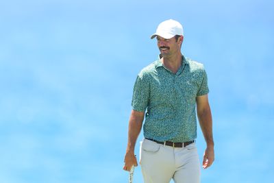 YouTube star Wesley Bryan is rocking a mustache, has a new putter and, oh, is winning this week