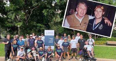 League legend's family walk to raise awareness of sport concussions