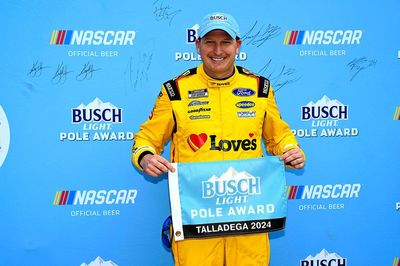 McDowell wins Talladega Cup pole as Ford sweeps top three