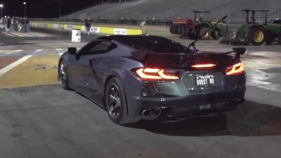 Watch This Twin-Turbo Corvette E-Ray Lay Down a Nine-Second Quarter-Mile