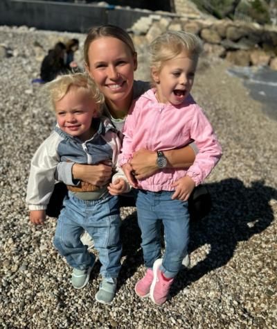 Caroline Wozniacki's Beach Day Bliss With Her Children