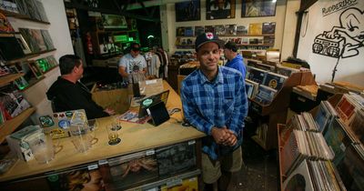 A drenching downpour couldn't dampen the music on Record Store Day