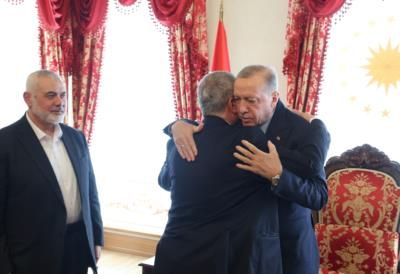 Erdogan Meets Hamas Leader In Turkey For Peace Talks