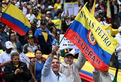 Hundreds Of Thousands Turn Out In Colombia To Protest Petro