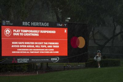 Sunday’s final round of 2024 RBC Heritage suspended due to darkness after lengthy weather delay