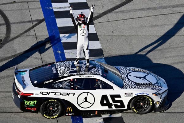 McDowell gets turned, Reddick escapes chaos with Talladega Cup win