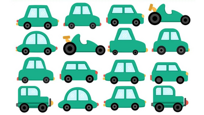 Optical illusion: Only people with high IQ can find 2 same cars