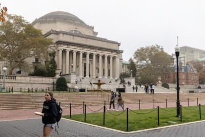 NYPD Assisting Columbia University With Perimeter Patrols