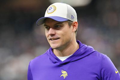 Vikings coach jokes on buttering up Patriots for No. 3 draft pick