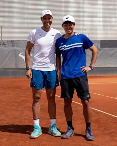 Tennis Stars Rafael Nadal And Naoya Honda Showcase Sportsmanship