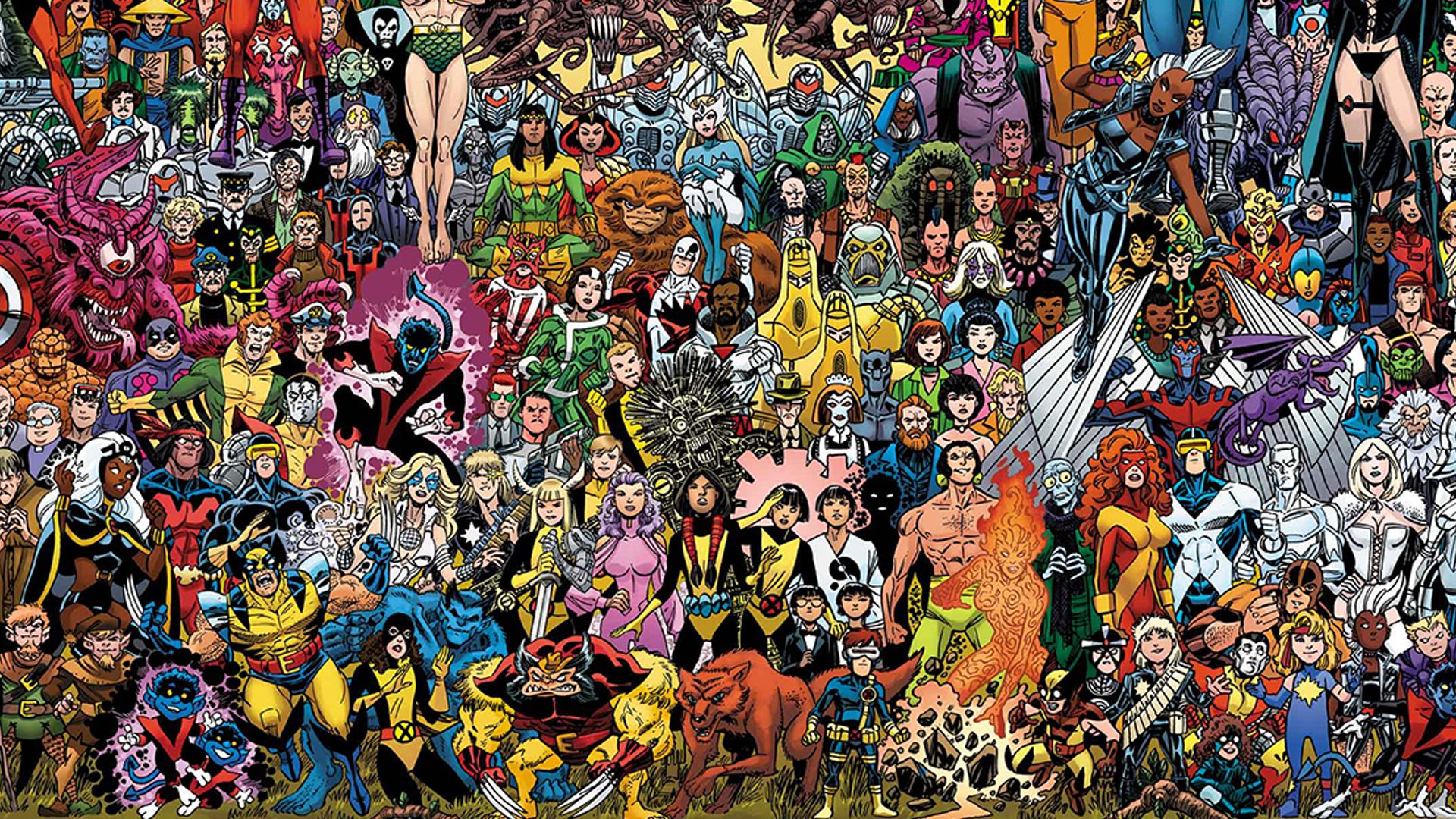 Almost every character to ever appear in X-Men comics…