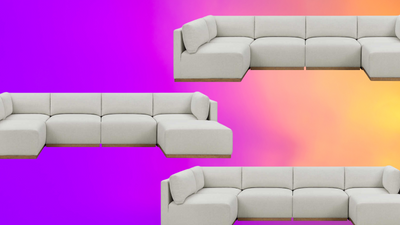 This Giant Double Sectional is Going Viral for Its Luxury Look and Size (But You'll Never Guess Where It's Actually From)