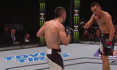 Max Holloway’s point-to-the-canvas UFC 300 moment was deja vu for Ricardo Lamas