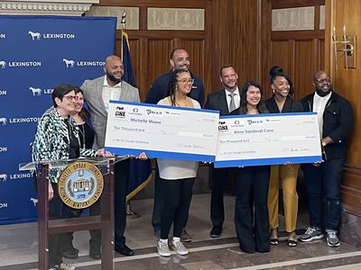 Two Lexington high school seniors are recognized for "Being a Change.