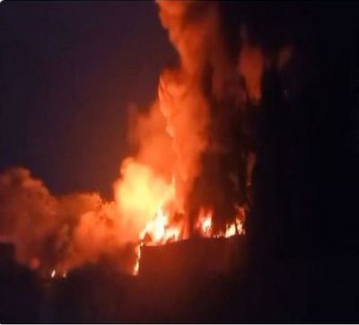 Fire broke out at plastic godown in Andhra Pradesh's Tirupati