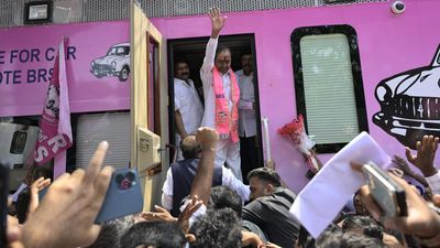 KCR embarks on 17-day bus yatra as part of Lok Sabha election campaign