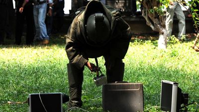 Ahead of Lok Sabha polls in Kerala, nine crude bombs recovered from a field in Kannur