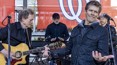 “Marvel said, ‘Whatever you’re playing has been floating around in the universe for a while…’ I said, ‘Well, why don’t you just mess this guitar up?’” Kevin and Michael Bacon on trashing Taylors for Guardians of the Galaxy and love of Fender Acoustasonics
