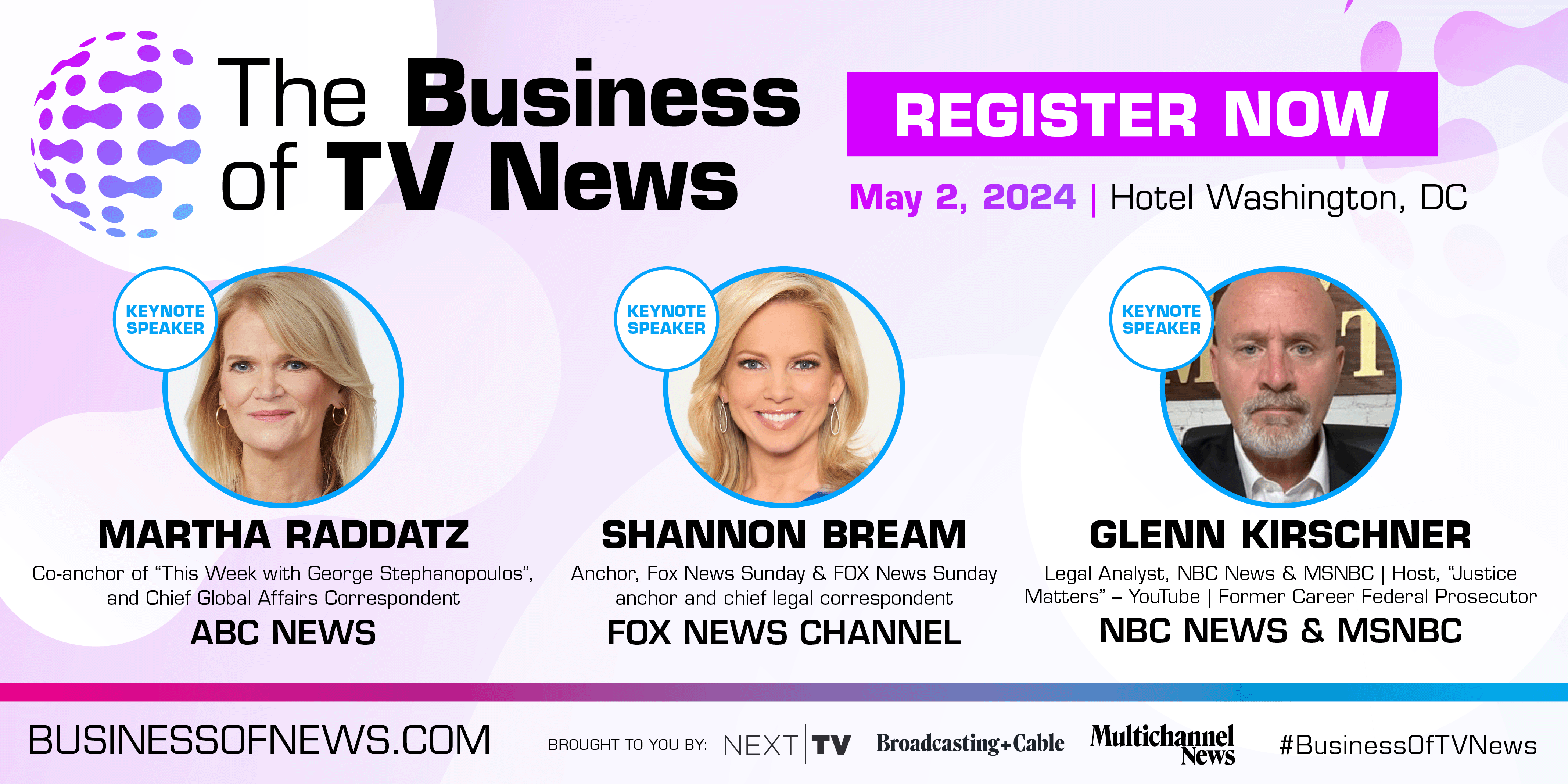 Attend 'The Business of TV News' Event in D.C. on May 2