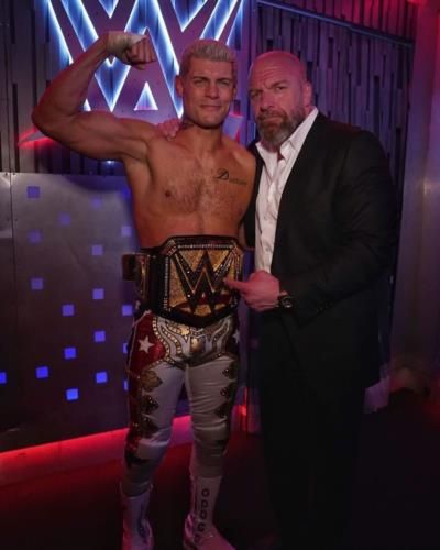 Dominant Display: Cody Rhodes And Triple H Strike Powerful Pose