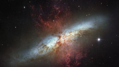 Enormous explosion in 'Cigar Galaxy' reveals rare type of star never seen beyond the Milky Way