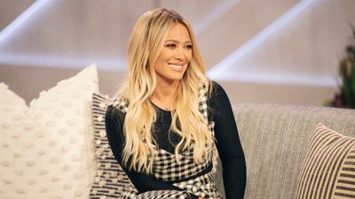 Hilary Duff's accent chair is the ideal cozy spot for small spaces