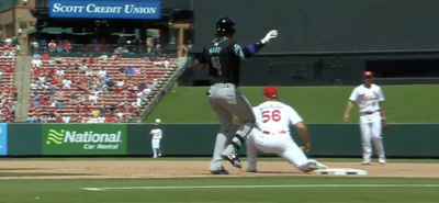 The D-backs’ Ketel Marte didn’t run on a game-ending double play and of course Jonathan Papelbon noticed