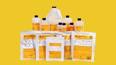 Kodak Professional chemicals are back with a brand new look for Europe