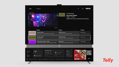 Vevo Brings Music Videos to Telly’s Dual-Screen TVs