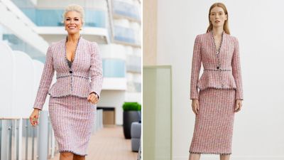Hannah Waddingham's tweed jacket is by a Royal Family favourite - here's where to buy it