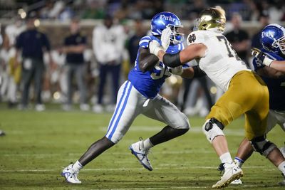 Los Angeles Chargers select Notre Dame OT Joe Alt with the fifth overall pick. Grade: B