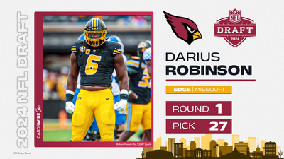 Cardinals select Missouri DL Darius Robinson No. 27 overall
